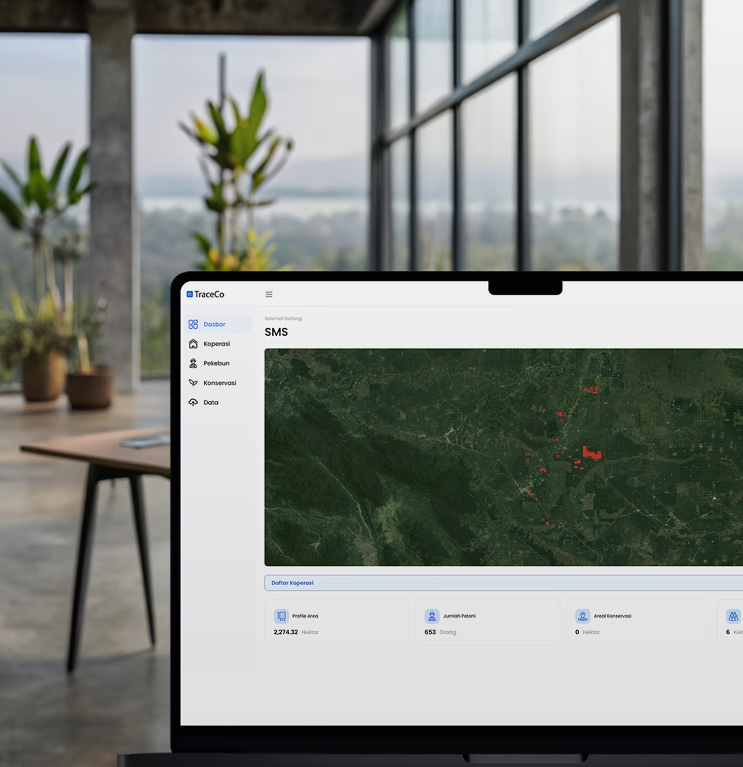 TraceCo Platform Screenshot